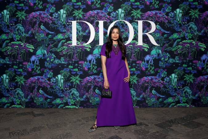 Freida Pinto, solaire dans sa tenue Dior