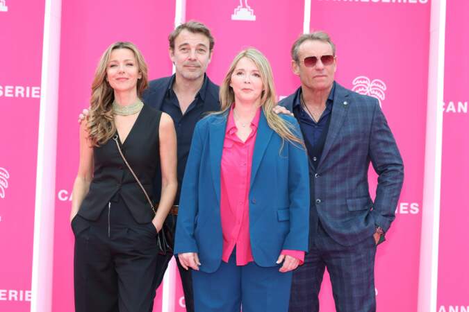 Laure Guibert, Patrick Puydebat, Helene Rollès et Tom Schacht, les acteurs de Mystères de l'amour étaient réunis sur le tapis rose du festival