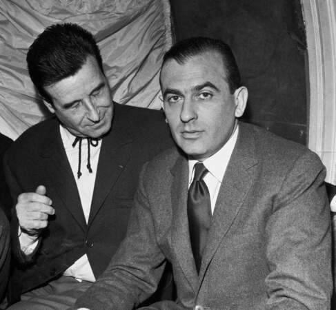 Raoul Lévy, en compagnie de de Christian Jaque, en janvier 1961