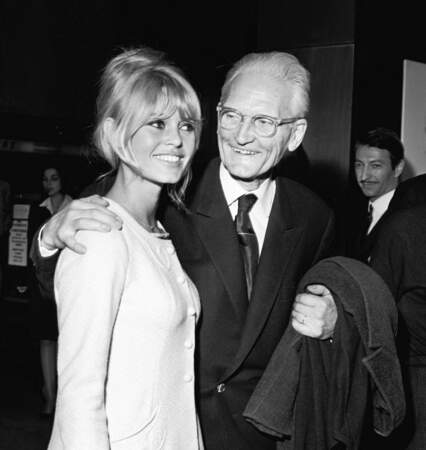 Brigitte Bardot et son père Louis Bardot