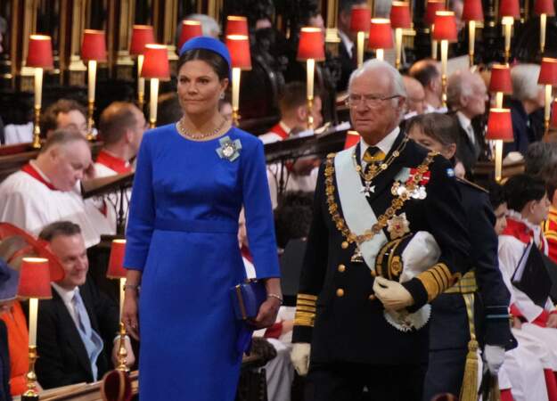 La princesse Victoria et le roi Carl XVI Gustaf de Suède