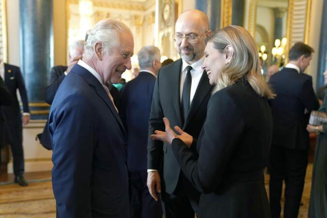 Le roi Charles III et la Première dame de l'Ukraine Olena Zelenska