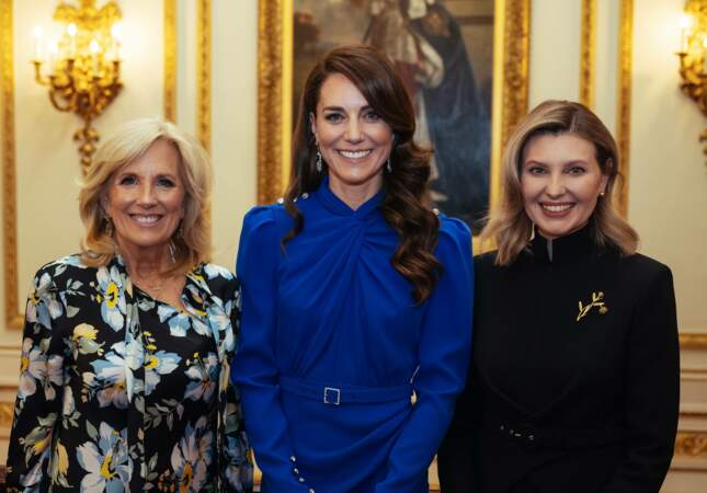 La princesse de Galles entourée de Jill Biden et d'Olena Zelenska