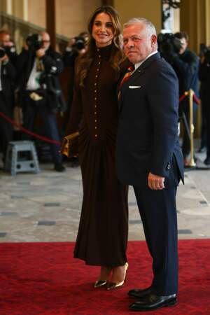 Le roi Abdallah II de Jordanie arrive au palais de Buckingham avec la reine Rania al-Yassin