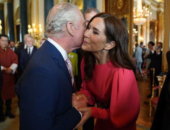 Le roi Charles avec  la princesse Mary