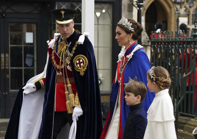 Louis et Charlotte, les deux plus jeunes enfants du couple royal, n'ont pas manqué la cérémonie