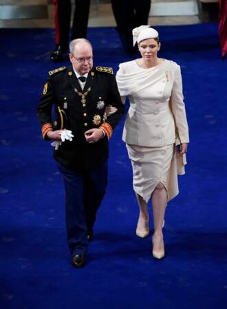 La princesse Charlene au bras de son époux, le prince Albert 