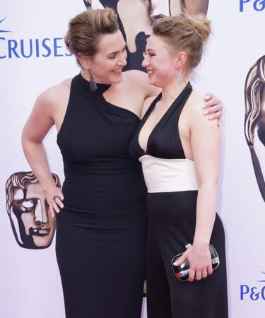 Kate Winslet et sa fille Mia Threapleton complices sur le tapis rouge des BAFTA Television Awards à Londres