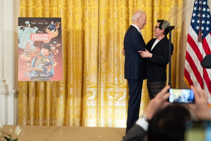 L'acteur révélé avec le rôle de Demi-Lune dans Indiana Jones et le Temple maudit en 1984 a rencontré le président des Etats-Unis Joe Biden