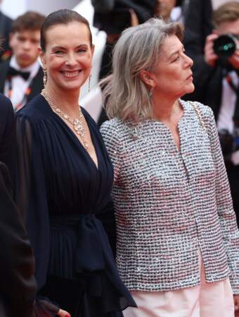 La princesse Caroline de Monaco et Carole Bouquet