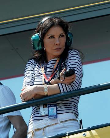 Catherine Zeta-Jones a même assisté aux essais du Grand Prix de Monaco 
