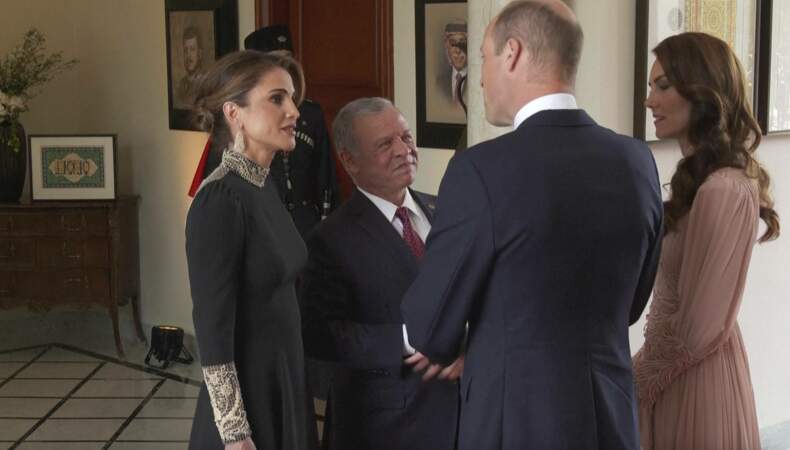 Le prince William et Kate Middleton ont rencontré le roi Abdullah II et la reine Rania