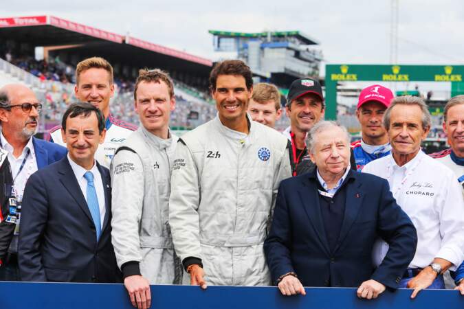 Rafael Nadal a donné le départ des 24 Heures du Mans en 2018.