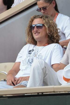 Joalukas Noah, le fils de Yannick Noah dans les tribunes de Roland-Garros