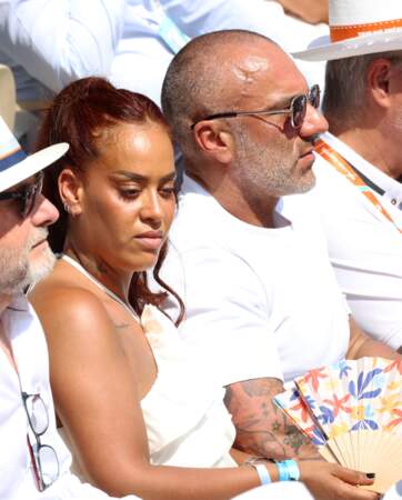 Amel Bent et son mari Patrick Antonelli à Roland-Garros ce 10 juin