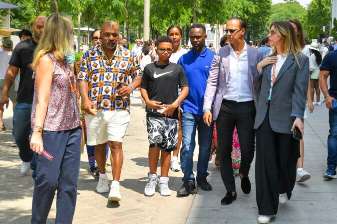 Dans les allées de la Porte d'Auteuil, on pouvait aussi croiser Mike Tyson, venu en famille assister à cette finale de Roland-Garros 2023