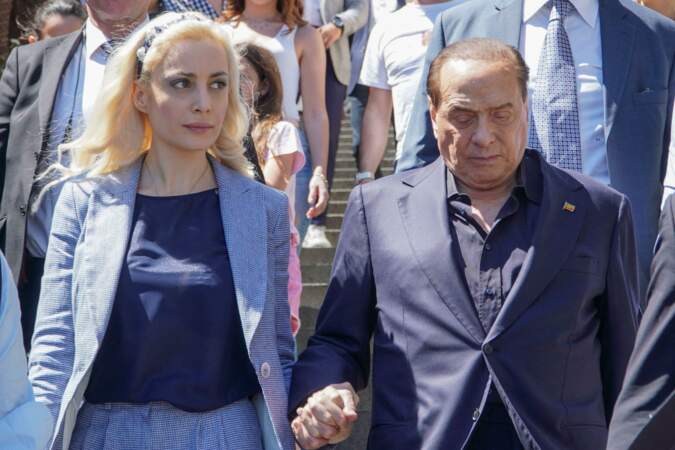 Silvio Berlusconi avec sa compagne depuis 2020, Marta Fascina