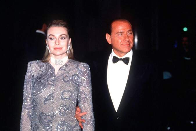 Silvio Berlusconi et sa seconde épouse Véronica Lario avec laquelle ils ont auront 3 enfants