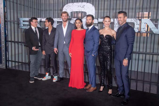 Chris Hemworth était bien entouré avec la présence du producteur Anthony Russo et des acteurs Adam Bessa, Golshifteh Farahani, Sam Hargrave, Orga Kurylenko et Daniel Bernhadt.