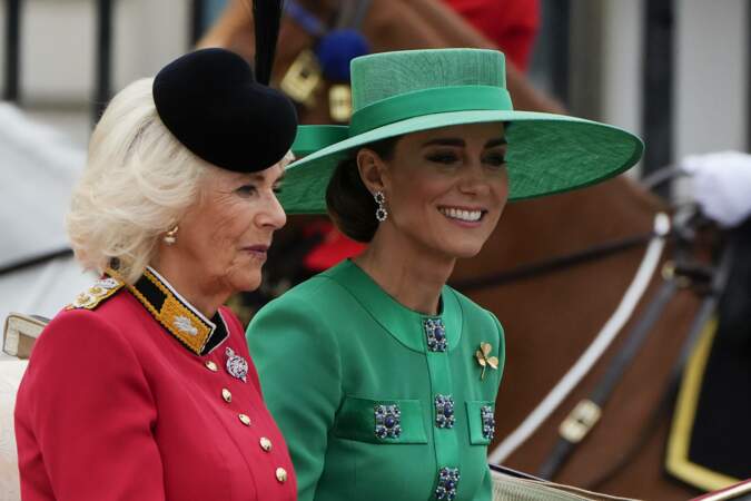 Camilla, la reine consort, et Kate, la princesse de Galles.