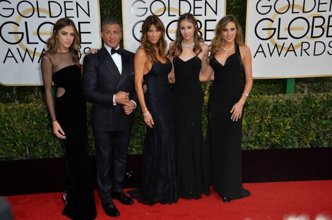 Les filles Stallone ont eu l'honneur d'être nommées Miss Golden Globes en 2017, ce qui a fait la joie de leurs parents.