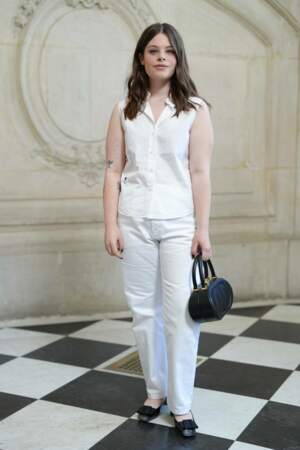 Anna Biolay, la fille de Benjamin Biolay, au défilé Christian Dior