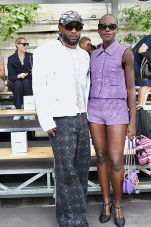Kendrick Lamar et Lupita Nyong'o assistent au défilé Chanel
