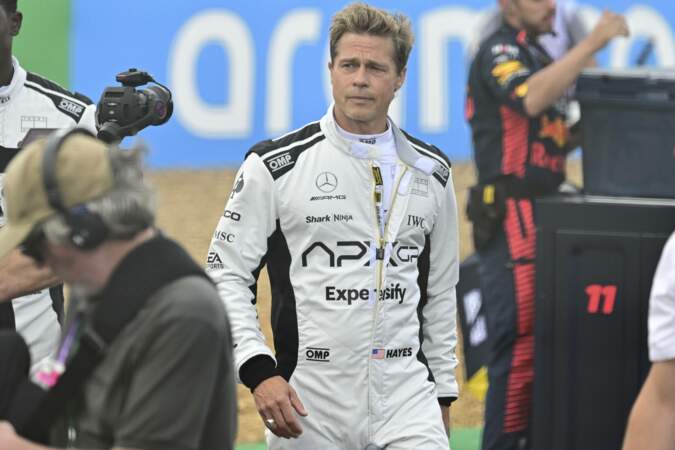 Ce dimanche 9 juillet, Brad Pitt a fait une apparition remarquée au Grand Prix de Grande-Bretagne à Silverstone
