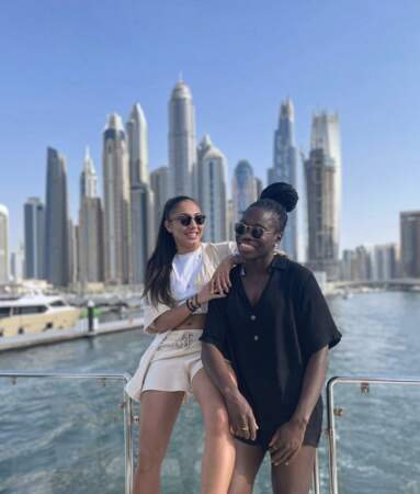 Selma Bacha et Griedge Mbock (OL) à Dubaï