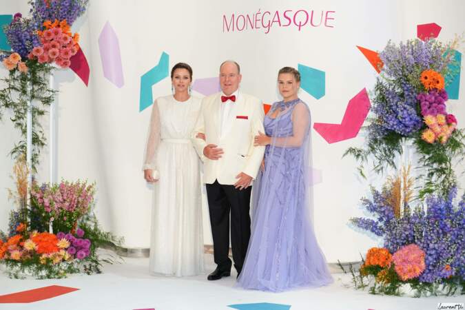 Charlène de Monaco, le prince Albert et Camille Gottlieb au Bal de la Croix-Rouge 2023