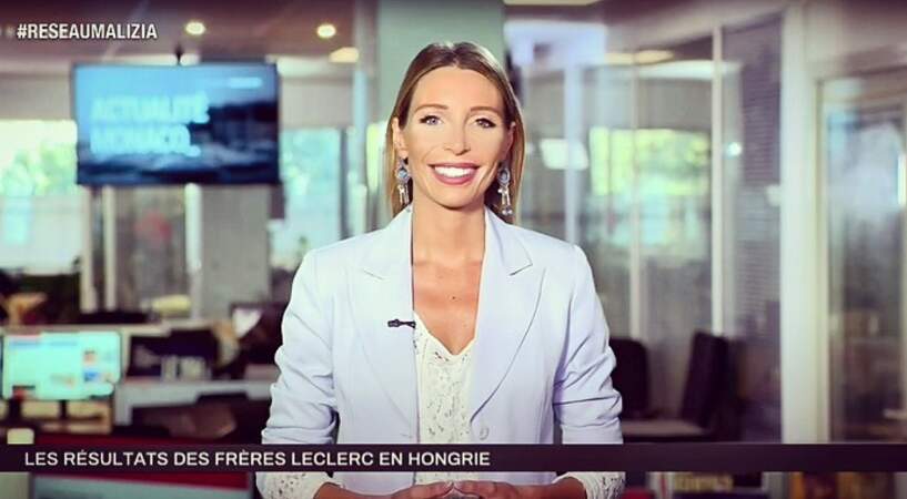 et elle est maintenant présentatrice télé pour une chaîne de la principauté de Monaco.