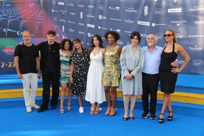 Le jury du 16ème Festival du film francophone d'Angoulême le 23 août 2023.