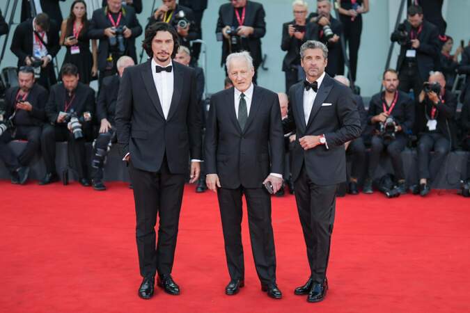 Les deux acteurs entouraient le réalisateur du film en compétition et en bonne position pour remporter un prix, Michael Mann. 