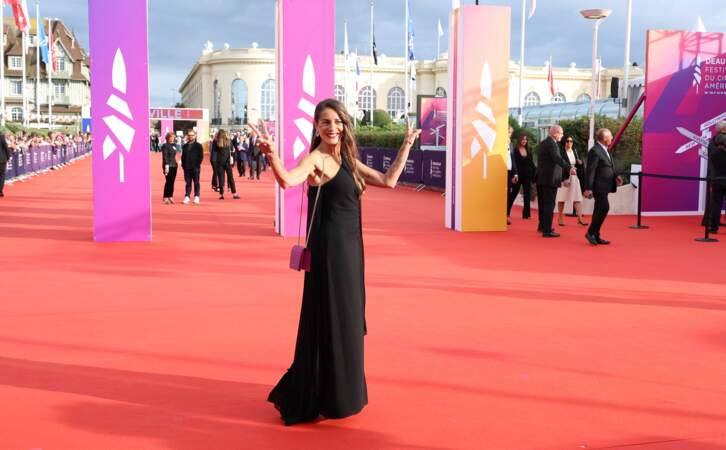 Audrey Dana présente à la 49ème édition du Festival du Cinéma américain de Deauville.