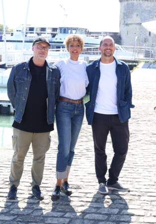 Emmanuel d'Orlando, Sonia Rolland et Emmanuel Poulain-Arnaud au Photocall du film "Un destin inattendu" lors de la 25ème édition du Festival de la Fiction de la Rochelle