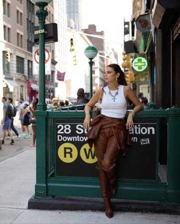 Kelly Piquet dévoile sur Instagram des images de ses voyages aux quatre coins du monde, comme ici à New York où elle était présente pour la Fashion Week
