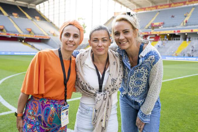 Laure Boulleau se mobilise en faveur de l'UNICEF aux côtés d'Élodie Gossuin et de la footballeuse Jessica Houara-d'Hommeaux