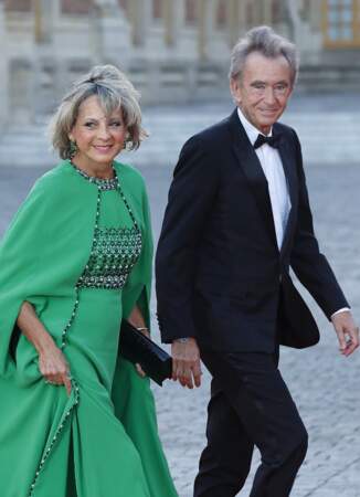 Bernard Arnault et sa femme Hélène Mercier-Arnault ravis de participer à ce dîner