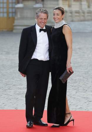 Hugh Grant et sa femme Anna Elisabet Eberstein sont présents à cette soirée
