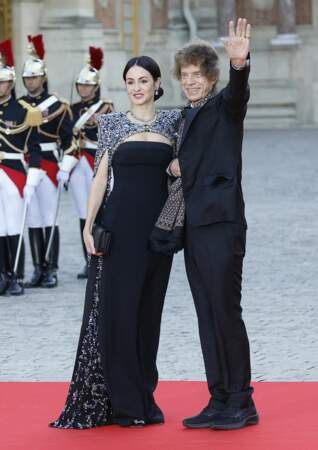 Le chanteur Mick Jagger est également là avec sa compagne Melanie Hamrick