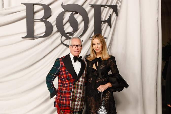 Le célèbre Tommy Hilfiger et sa femme Dee sont également présents à la Fashion Week 