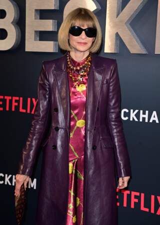 La journalistes Anna Wintour enchaîne la Fashion Week avec une avant-première Netflix