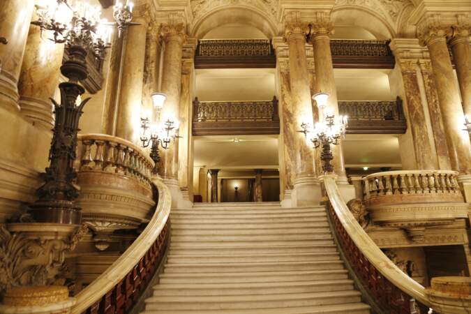 L'escalier de l'Opéra Garnier à Paris