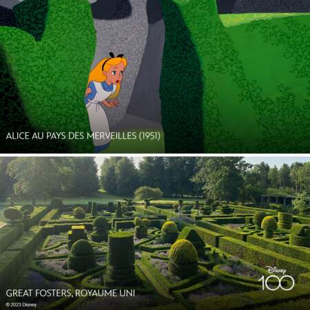 The Great Fosters, un manoir situé dans le Surrey en Angleterre, a inspiré les décors d'Alice au pays des merveilles.