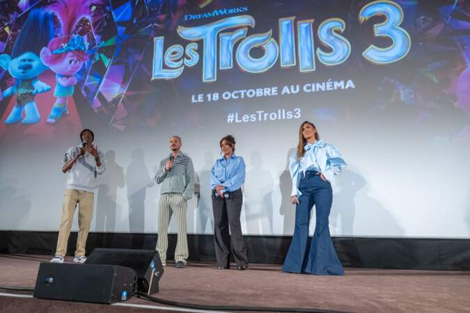 Les voix françaises du film se sont également rendu sur scène pour s'adresser au public présent,