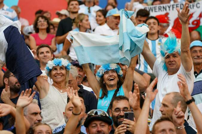 Ils étaient très nombreux dans les tribunes malgré la distance séparant l'Argentine de la France