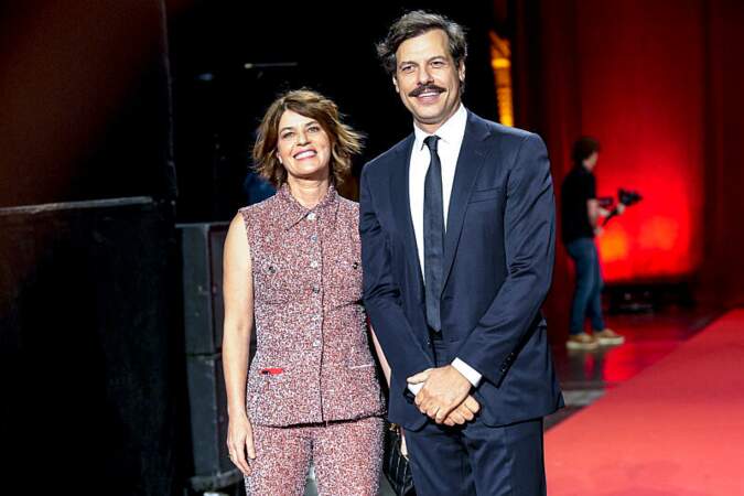 Irène Jacob et Laurent Lafitte lors de la cérémonie d’ouverture de la 15ème édition du Festival du film Lumière 2023 à Lyon