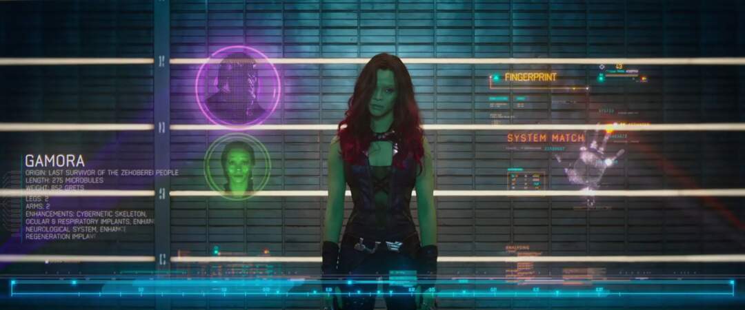 Le film suit Peter Quill alias Star-Lord qui va faire équipe avec plusieurs personnages tels que Gamora (jouée par Zoé Saldana)