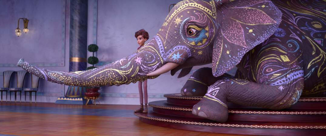 Dans L'éléphante du magicien, un jeune garçon décide de relever un défi lancé par un roi : accomplir des tâches qui semblent impossibles pour gagner une éléphante magique. 