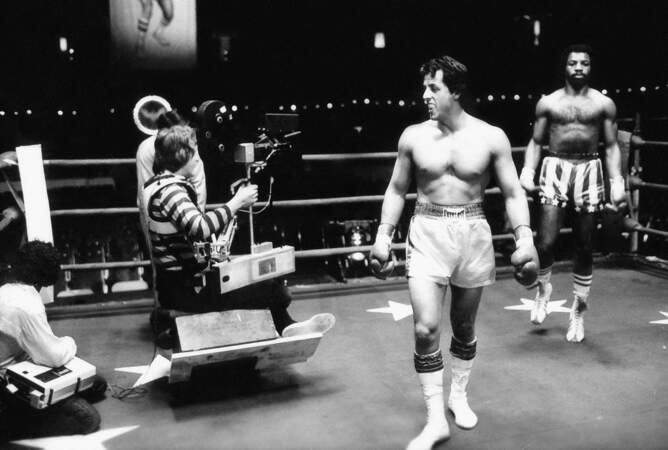 Ambiance sur le tournage du premier Rocky réalisé par John Avildsen. 